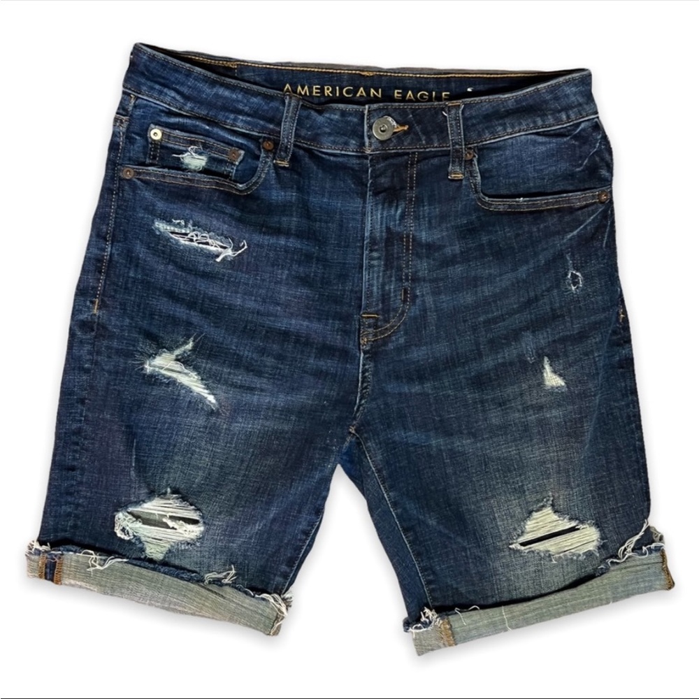 American eagle next level flex ripped flex shorts like new